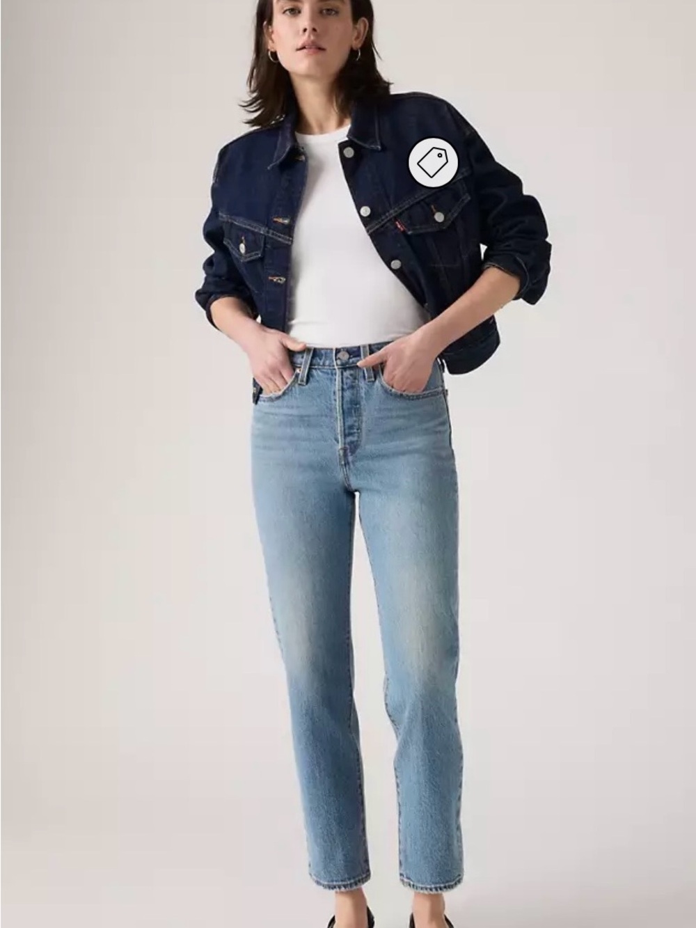 Levi's Wedgie Straight Ankle Jeans - Size 30